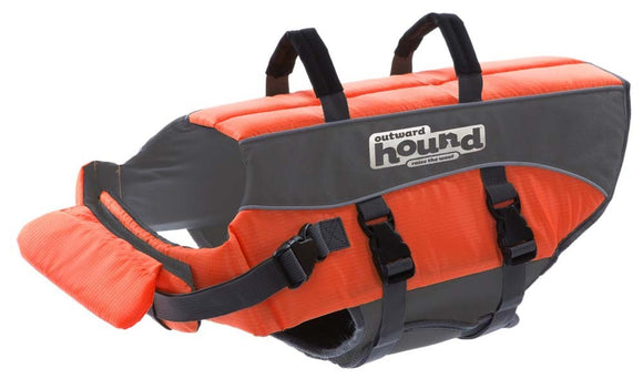 Outward Hound Outward Hound Ripstop Dog Life Jacket Life Preserver for Dogs, Small, Orange
