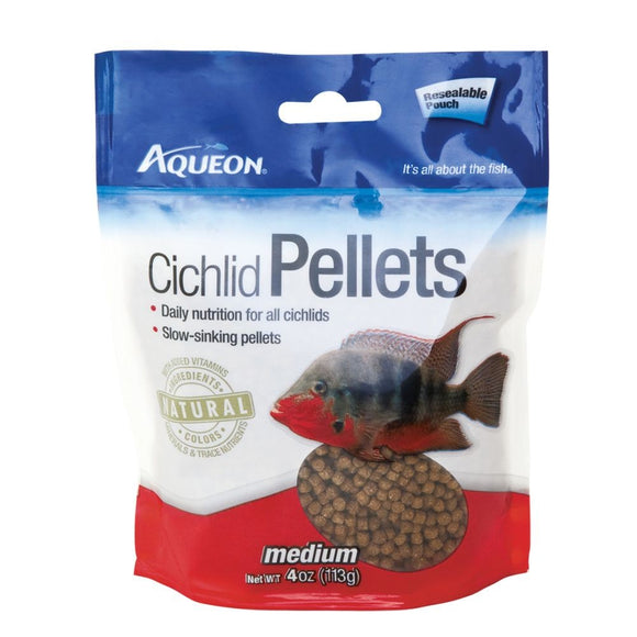 Aqueon Cichlid Pellets Resealable Pouch Medium 4.5oz