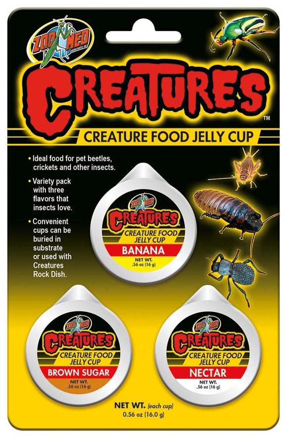 Zoo Med Creatures Food Jelly Cup 3pc