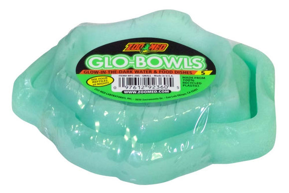 Zoo Med Glo-Bowl Glow in the Dark Combo Bowl Small